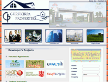 Tablet Screenshot of gurukirpaproperties.com